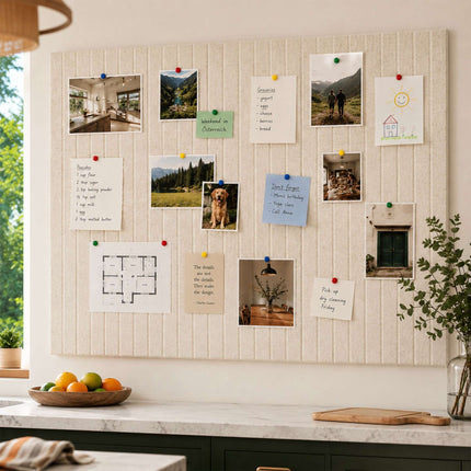 Self-Adhesive Felt Pinboard, Beige, 120 x 90 cm