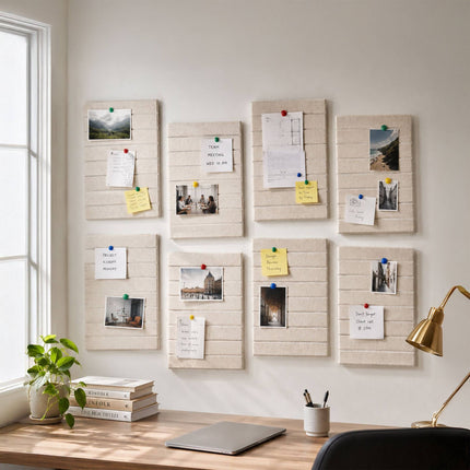 Self-Adhesive Felt Pinboard, Beige, 120 x 90 cm