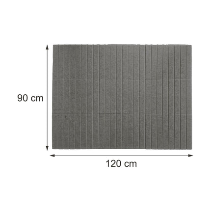 Self-Adhesive Felt Pinboard, Dark Gray, 120 x 90 cm