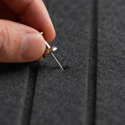 Self-Adhesive Felt Pinboard, Dark Gray, 60x40 cm
