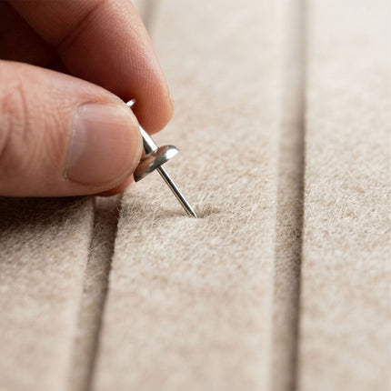 Self-Adhesive Felt Pinboard, Light Gray, 120x90 cm