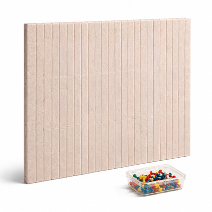 Self-Adhesive Felt Pinboard, Light Gray, 120x90 cm