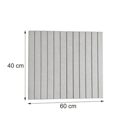 Self-Adhesive Felt Pinboard, Light Gray, 60x40 cm