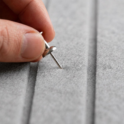 Self-Adhesive Felt Pinboard, Light Gray, 60x40 cm
