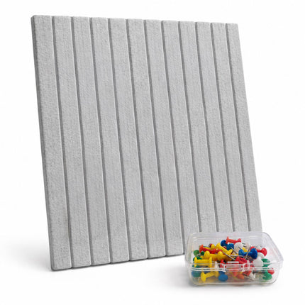 Self-Adhesive Felt Pinboard, Light Gray, 60x40 cm