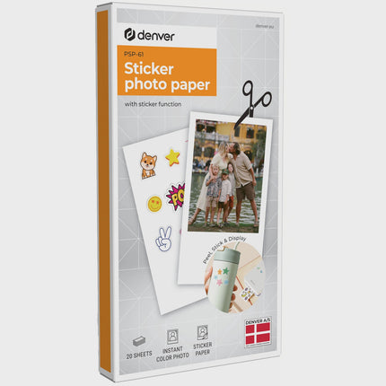 Self-Adhesive Photo Paper, 20 Sheets for Printers