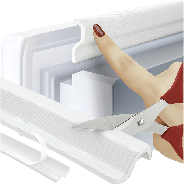 Self-Adhesive White Door and Window Seal, 400cm