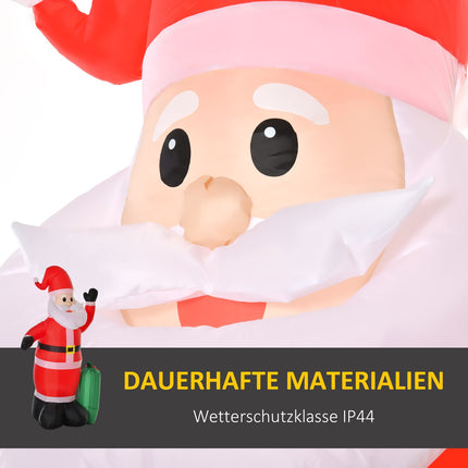 Inflatable Santa Claus decoration With LED light, 148x85x240 cm