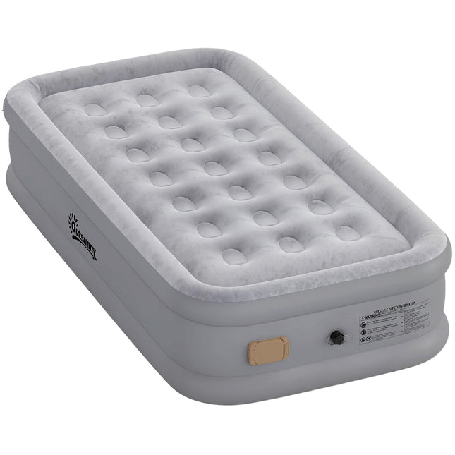 Self-Inflating Air Mattress with Built-In Pump, Single Size