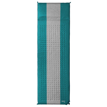 Self-Inflating Camping Mat, Blue-Gray, Compact Size