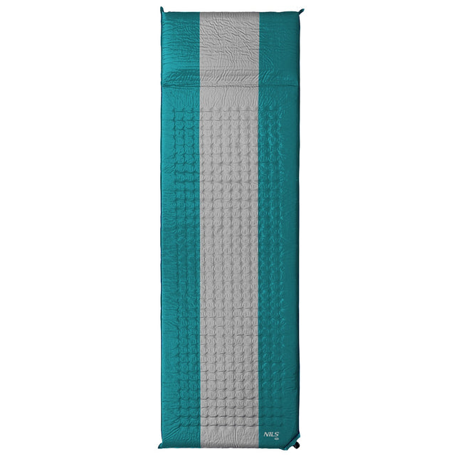 Self-Inflating Camping Mat, Turquoise-Grey