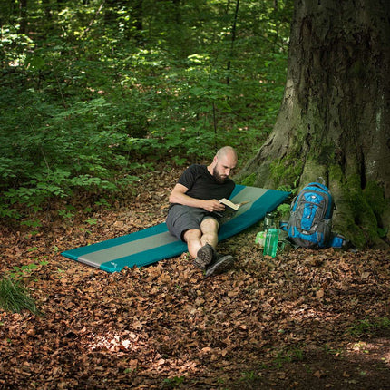Self-Inflating Camping Mat, Turquoise-Grey