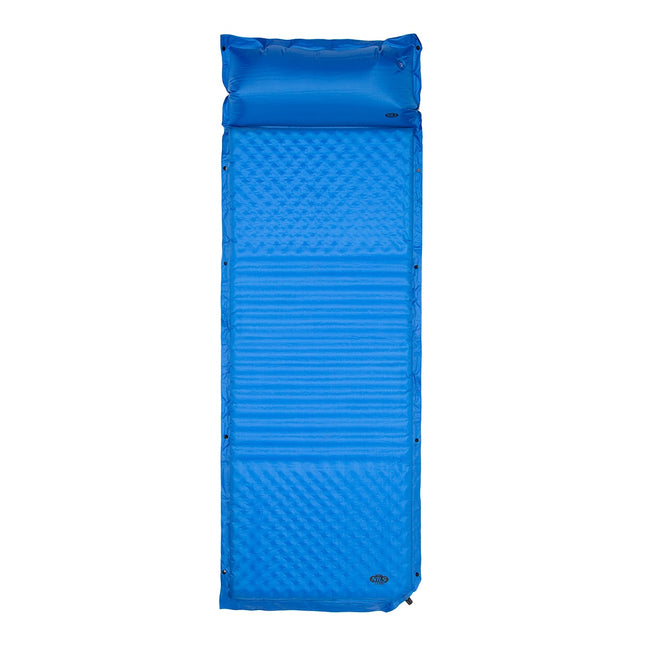Self-Inflating Camping Mat with Pillow, Blue
