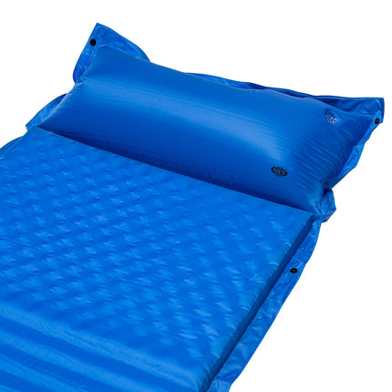 Self-Inflating Camping Mat with Pillow, Blue