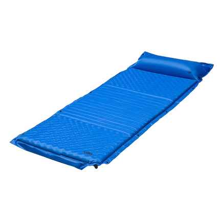Self-Inflating Camping Mat with Pillow, Blue