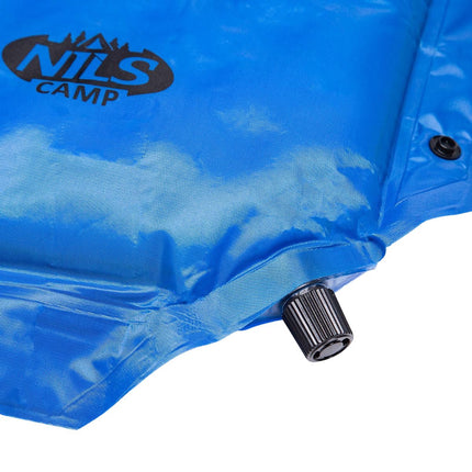 Self-Inflating Camping Mat with Pillow, Blue