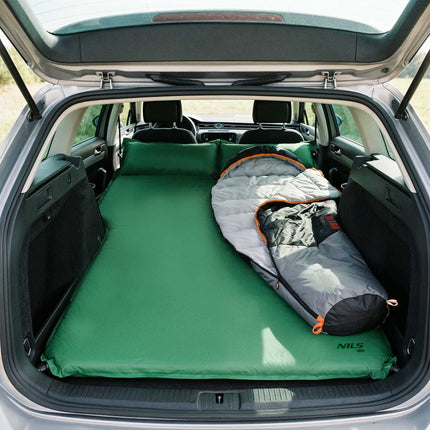 Self-Inflating Car Camping Mat, Green, 188x132x5 cm