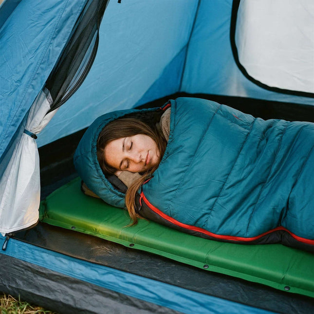 Self-Inflating Sleeping Mat, 188x65x5 cm, Green