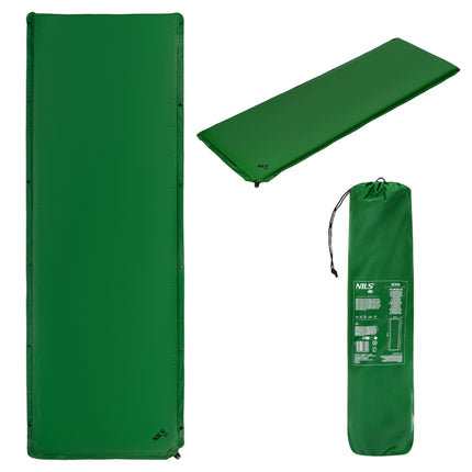 Self-Inflating Sleeping Mat, 188x65x5 cm, Green