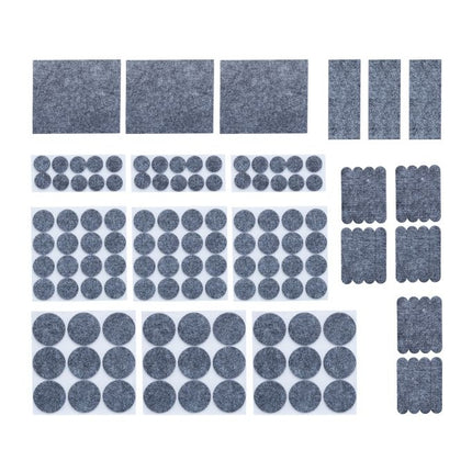 Self-adhesive felt sliders 204-pack
