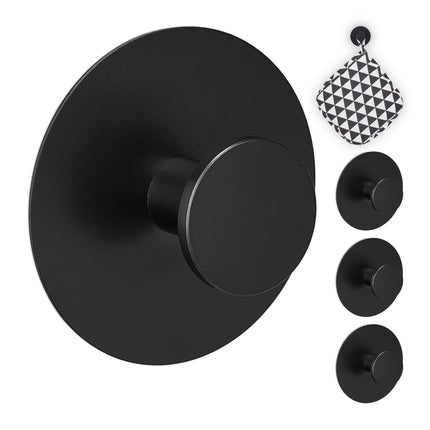 Self-adhesive hooks in sets of 4