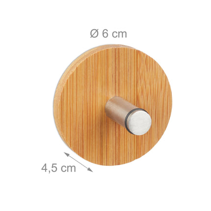 Self-adhesive towel hook set of 4