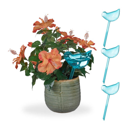 Self-watering bird set of 4