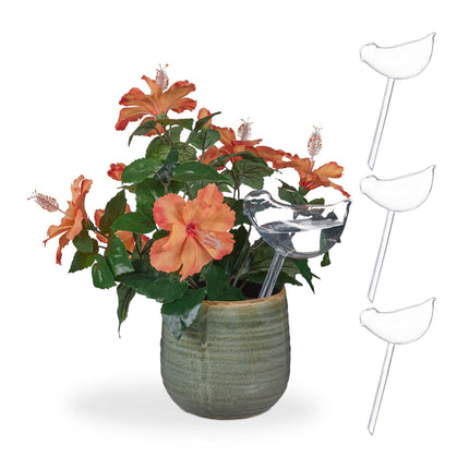Self-watering bird set of 4