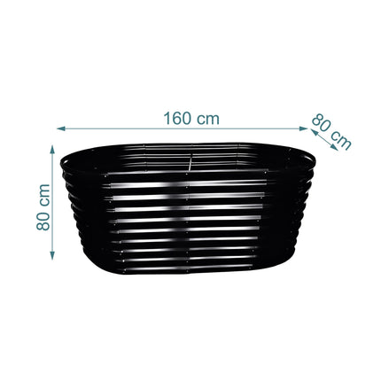 Semi-Circular Galvanized Steel Raised Garden Bed