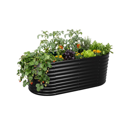 Semi-Circular Galvanized Steel Raised Garden Bed