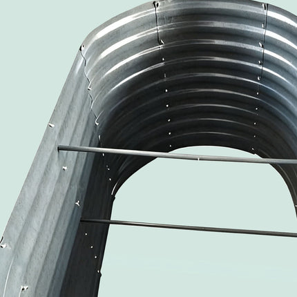 Semi-Circular Galvanized Steel Raised Garden Bed