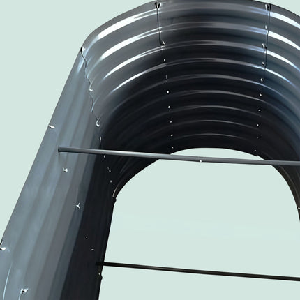 Semi-Circular Metal Planter Box – Raised Garden Bed