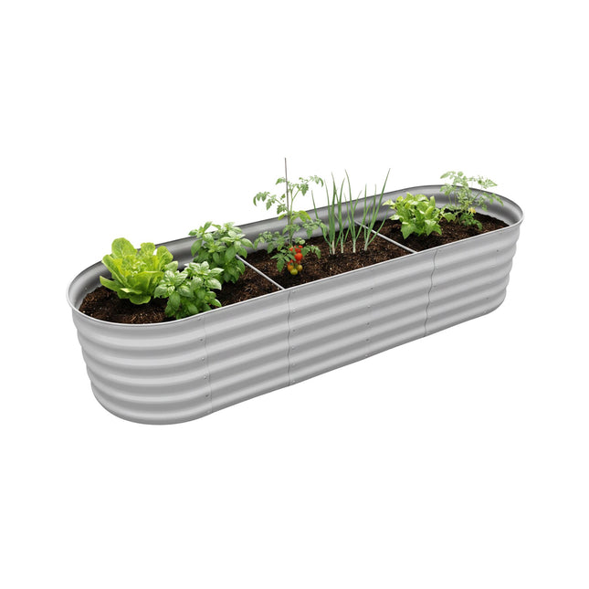 Semi-Circular Metal Planter – Raised Garden Bed