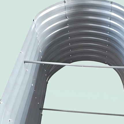 Semi-Circular Metal Planter – Raised Garden Bed
