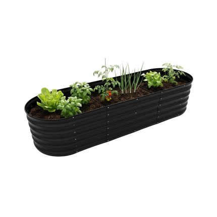Semi-Circular Metal Planter – Weatherproof Raised Bed