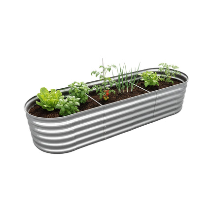 Semi-Circular Metal Planter – Weatherproof Raised Bed