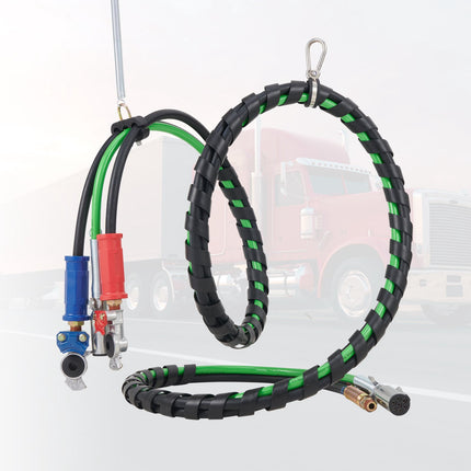 Semi Truck 3-in-1 Air Lines Kit, 15 ft, 7-Way Plug