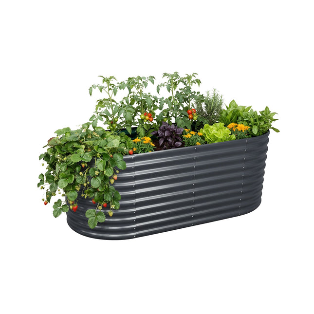 Semicircular Galvanized Metal Raised Garden Bed