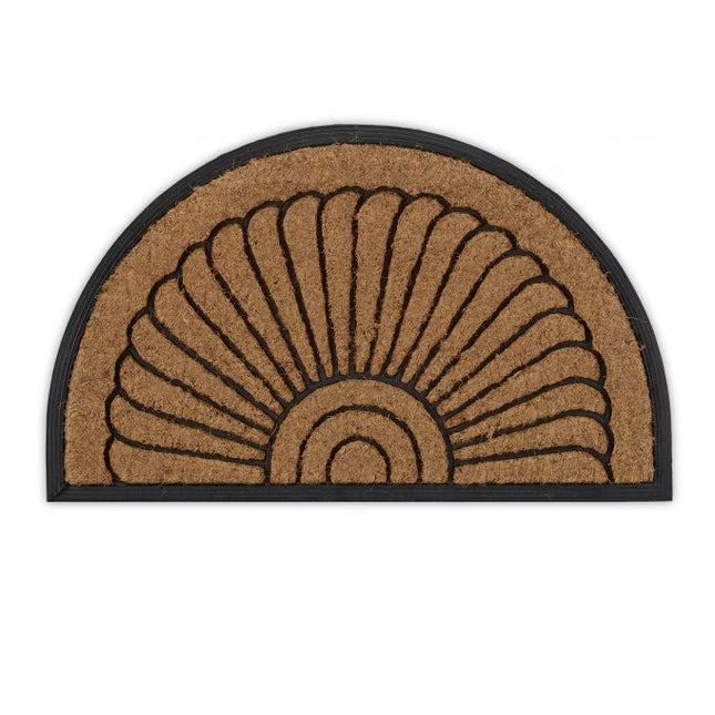 Semi-round door mat coconut & rubber
