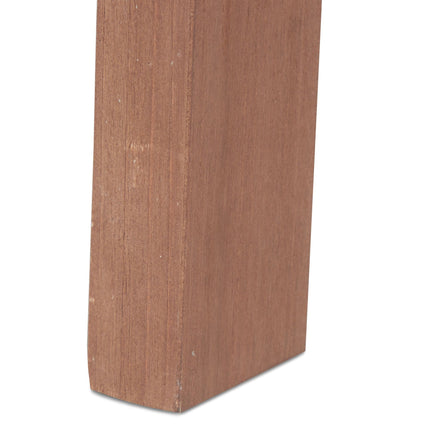 Semi-round flap table wood brown