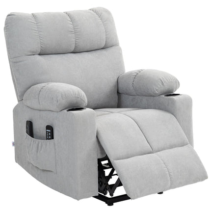 Electric recliner with stand-up assistance, massage & heating