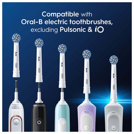 Sensitive Clean & Care Toothbrush Heads, 4-Pack