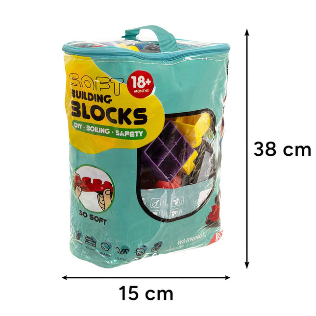 Sensory Rubber Blocks for Kids, 80-Piece Set