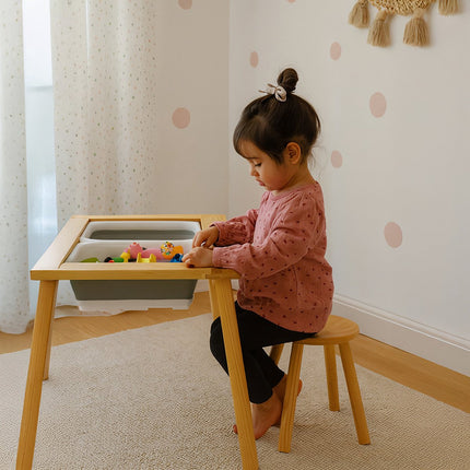 Sensory Table with Chair, Beech Wood, Double-Sided