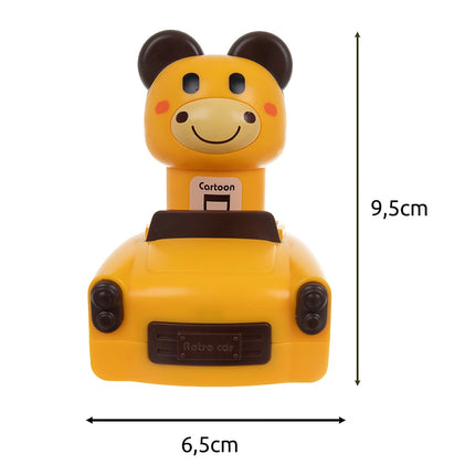 Sensory Toy Cars with Animals, 4-Pack, Push-and-Go