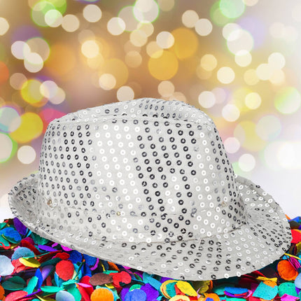 Sequin hats LED set of 2
