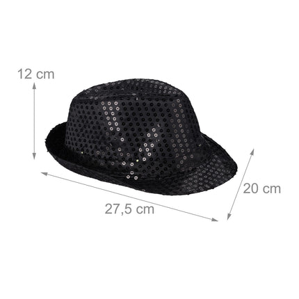 Sequin hats LED set of 2