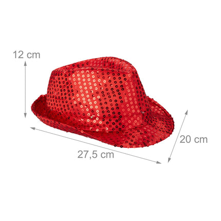 Sequin hats LED set of 2