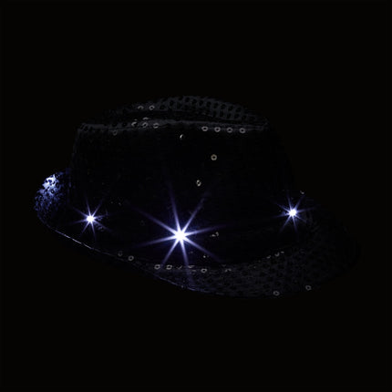 Sequin hats LED set of 2