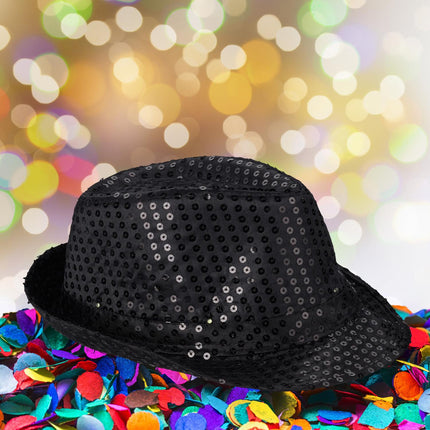 Sequin hats LED set of 2